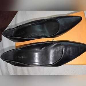 Calvin Klein pumps, leather, women's size 7